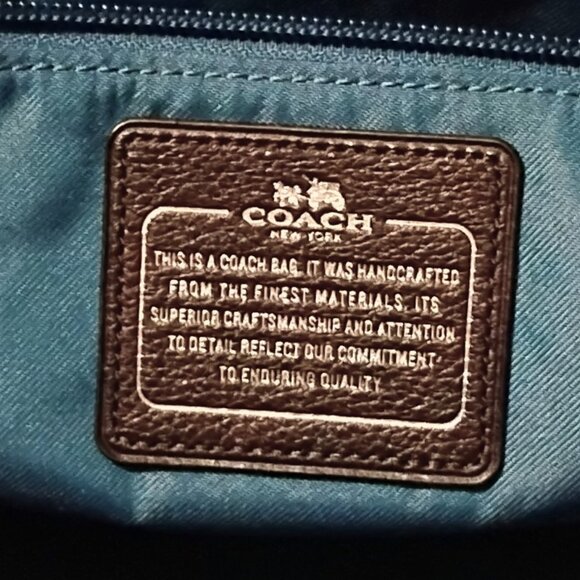 Coach WHS Horse and Carriage Black/Chalk Taxi Tote 35337M - Picture 14 of 15